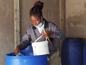 Rosemary makes Clean Girl soap in Zimbabwe
