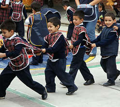 Children playing during recess