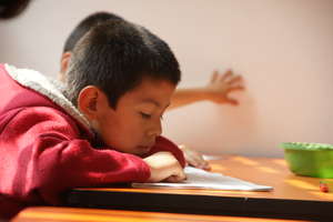 Our kids studying