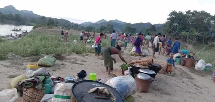 Pushed out of their homes in Myanmar