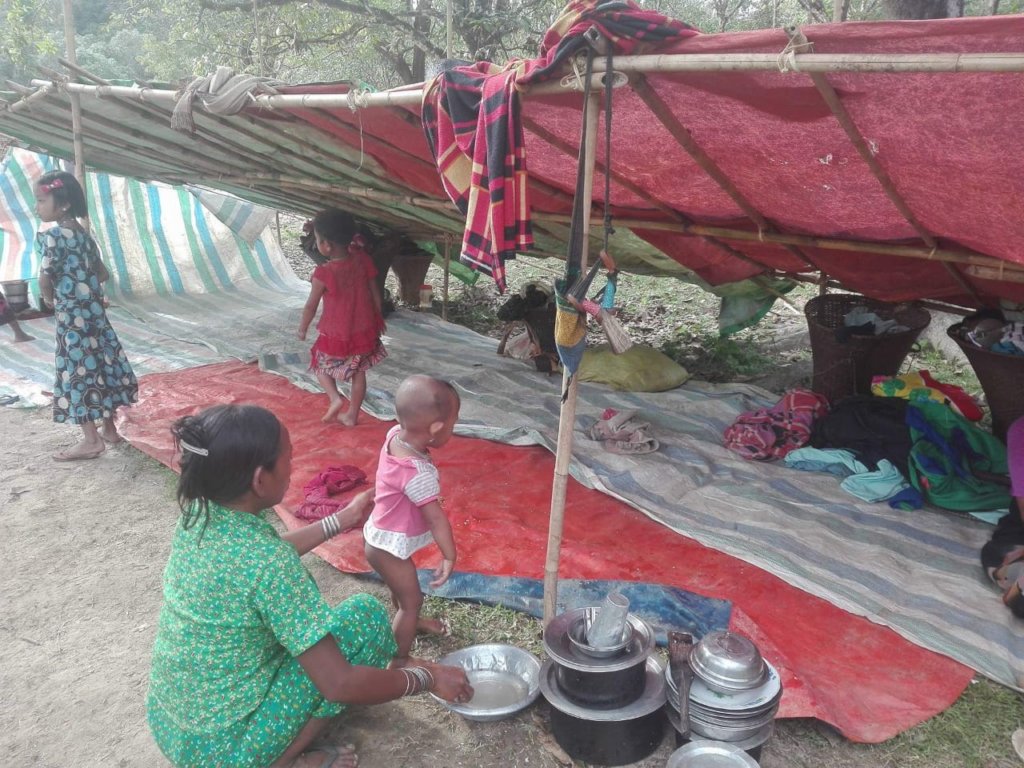 Pushed out of their homes in Myanmar