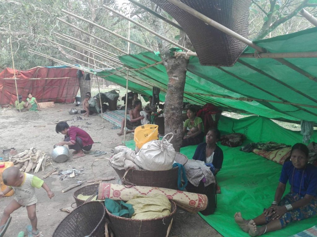 Pushed out of their homes in Myanmar