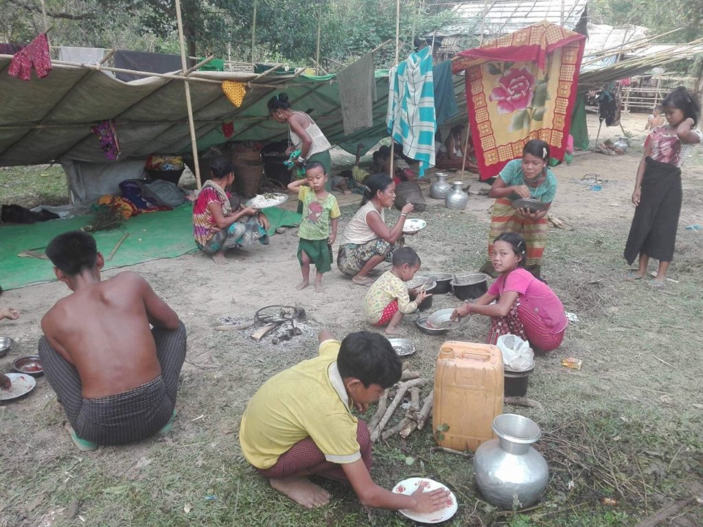 Pushed out of their homes in Myanmar