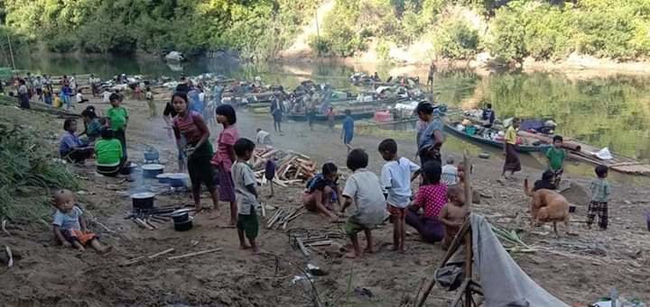 Pushed out of their homes in Myanmar