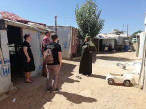 Visiting a Syrian refugee camp in Beqaa Valley