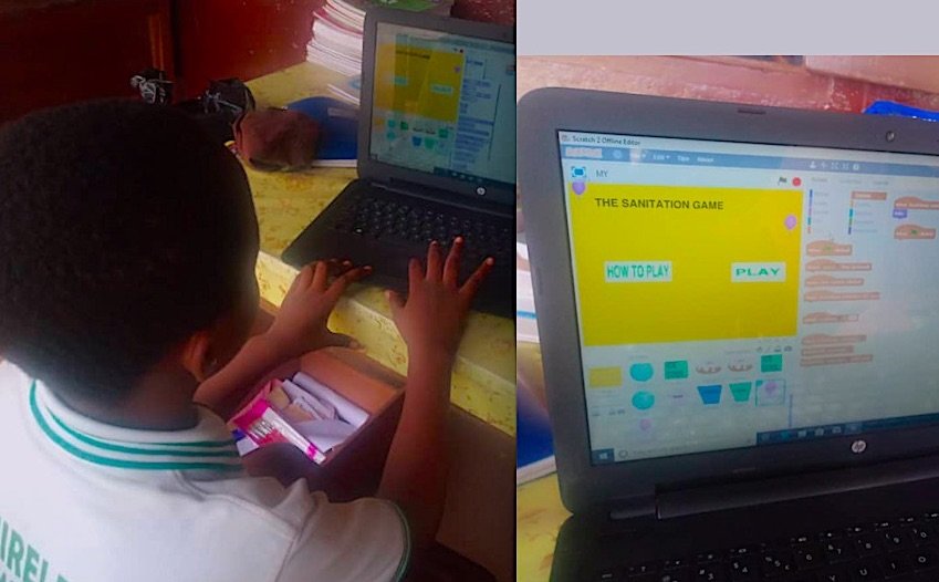 Working on the sanitation game!