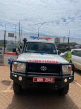 our ambulance at Toyota Uganda