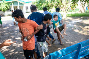 Amoeba Challenge had the teams outside having fun.