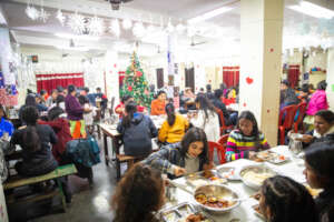Christmas Day brunch with our big family.