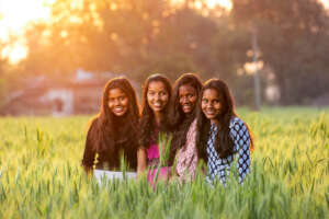 Our kids and our wheat crop are gowing great!