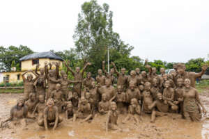 The monsoon made our fields the perfect playground