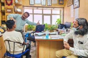 Rajesh being treated at AIIMS Hosptial, New Delhi.