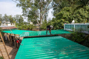 Huge renovation for our walkway with a new roof!