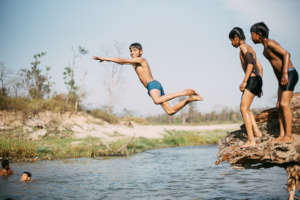 Nothing beats a good swim in the jungle!