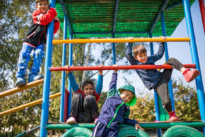 Fun on the playground.