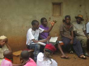 A talk with members of the community