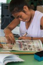 Making bags from old journals in Creative Workshop