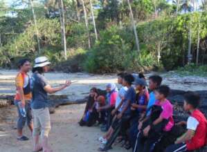 Field trip for students on Mantanani Island