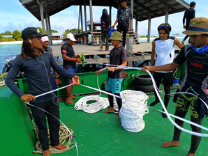 Preparation of the heavy duty ropes