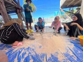 Mabul youth completing one of the reef stars