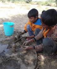 Clay modelling (club activities at Jaganpura)