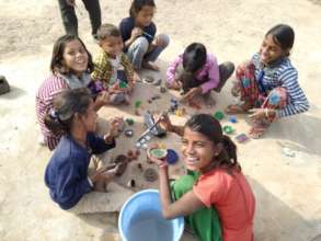 Making pottery
