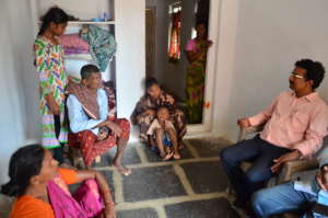 Farmer suicide family visit