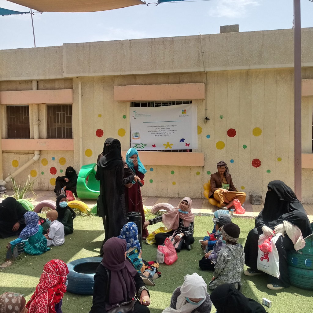 Friendly spaces for children affected by war