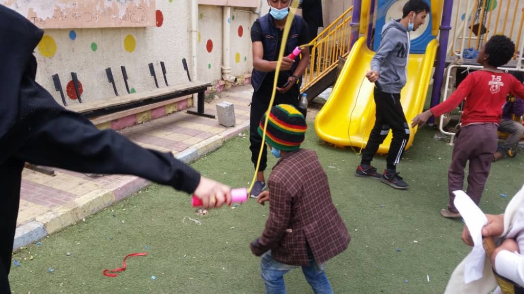 Friendly spaces for children affected by war