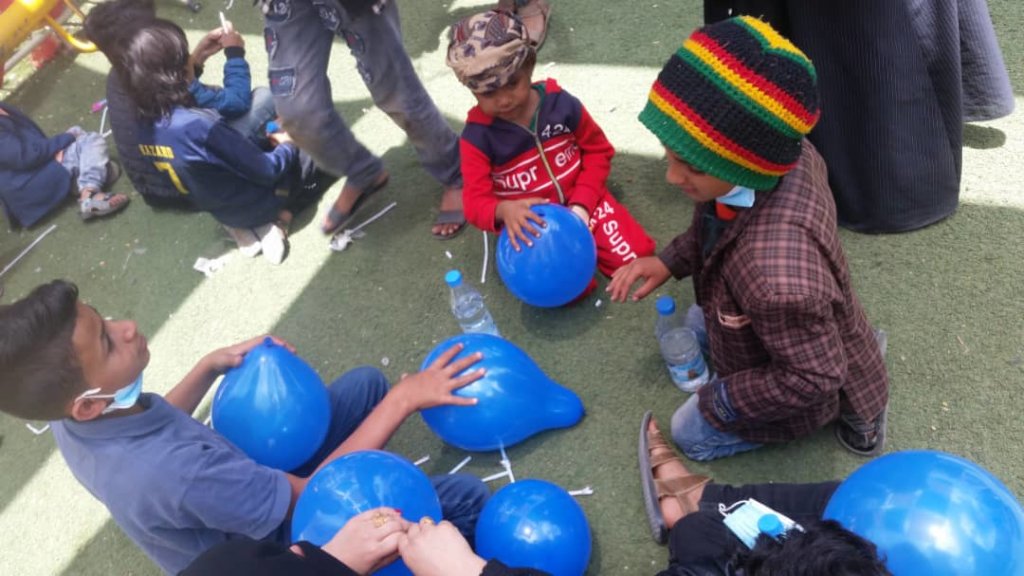 Friendly spaces for children affected by war