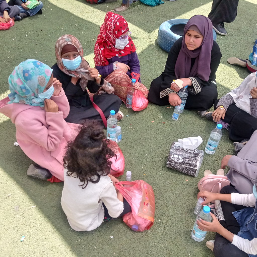 Friendly spaces for children affected by war