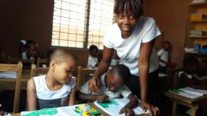 Ms. Joyceline teaching PEI Kids