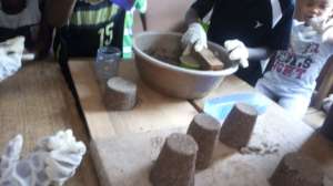 Sculptures through sand casting
