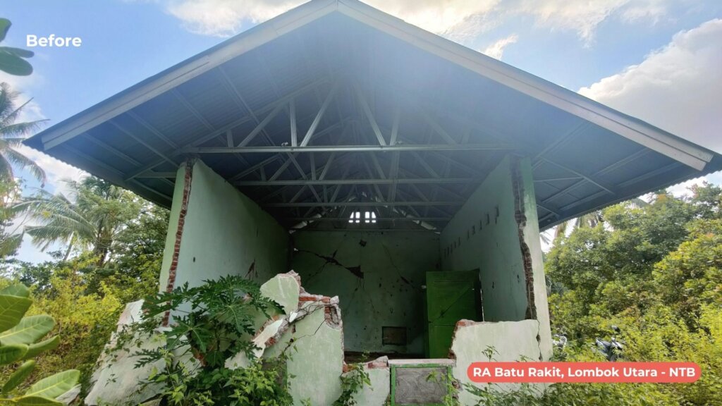 School in Sumba before rebuilding