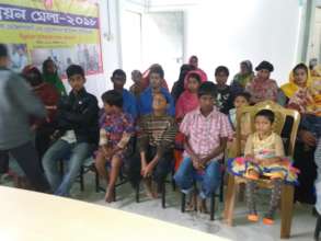 students of Raihanpur Disable school