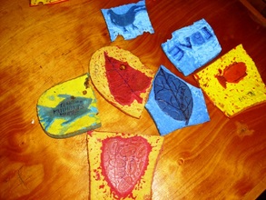 Printing blocks made from old flipflops