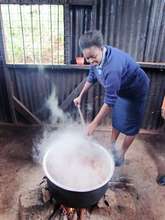 Cooking Lunch - maize and beans