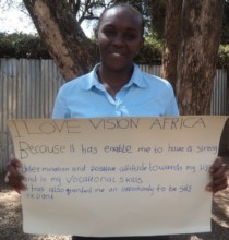 Caroline has her reasons to love Vision Africa