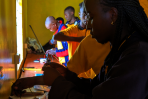 Girl learning Electrical Wiring