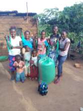 Faith and her family in Kitui