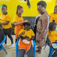 Programme Manager, Florence in Hair & Beauty class