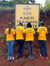 New uniform t-shirts at Seed of Hope Kariti