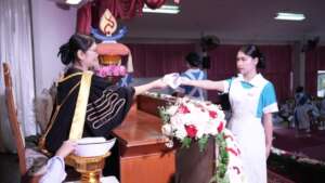 Two years in, Sai receives her Nurse's Cap