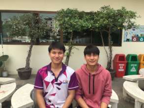 Somphong and Somkit at Metro Vo-Tech College