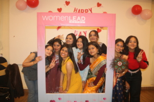 Mentors and mentees, all smiles- Galentine's Day