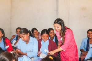 An engaging session during Sarlahi Outreach