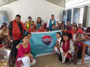 Sajju with her Naritwa Project Team in Surkhet