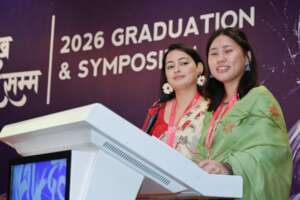 Our Alumni emceeing during Graduation & Symposium
