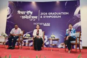 Our Alumni moderating Panel Discussion