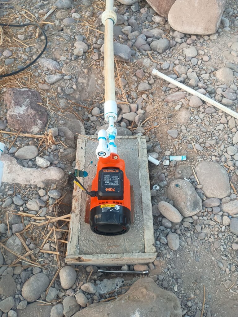 water pump tu supply water to CRESCA